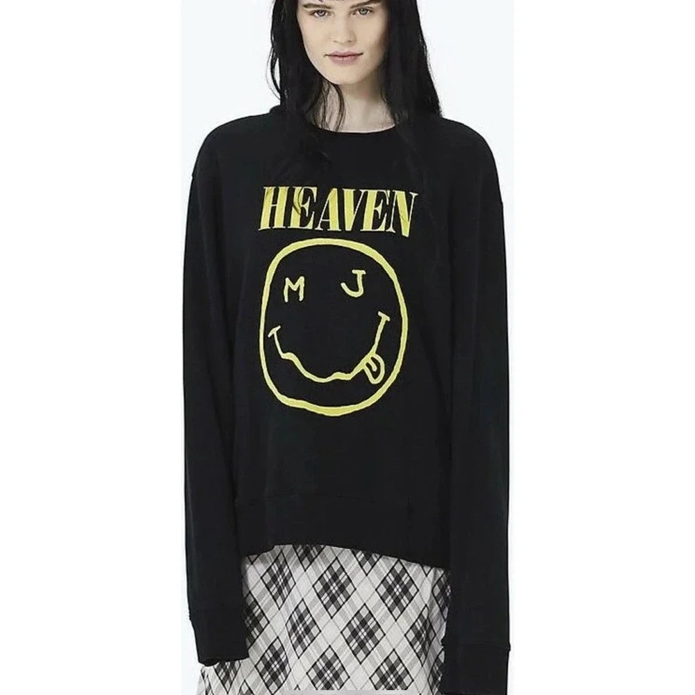 XS NIRVANA Lawsuit 2018 NOS Marc Jacobs Redux Grunge Sweatshirt‎ Unisex-Oversize